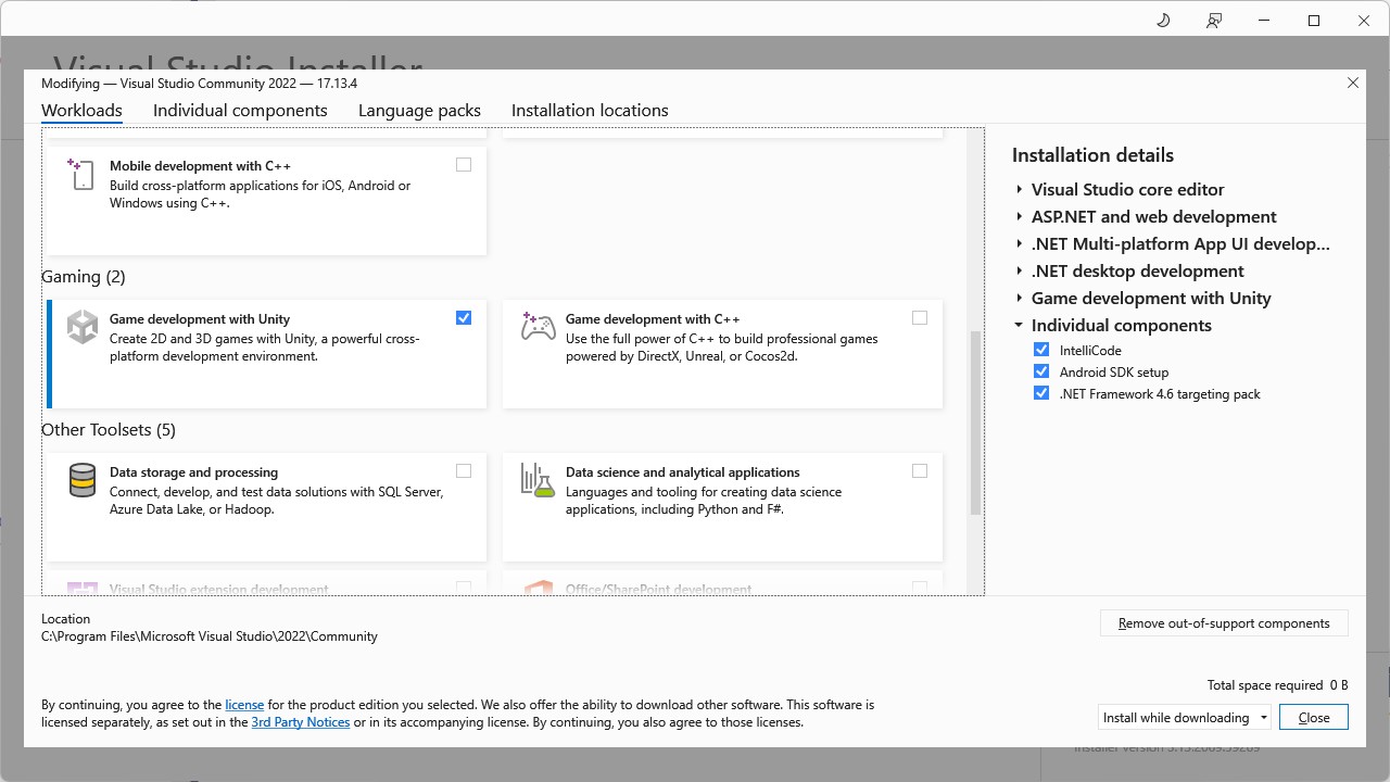 Visual Studio Installer